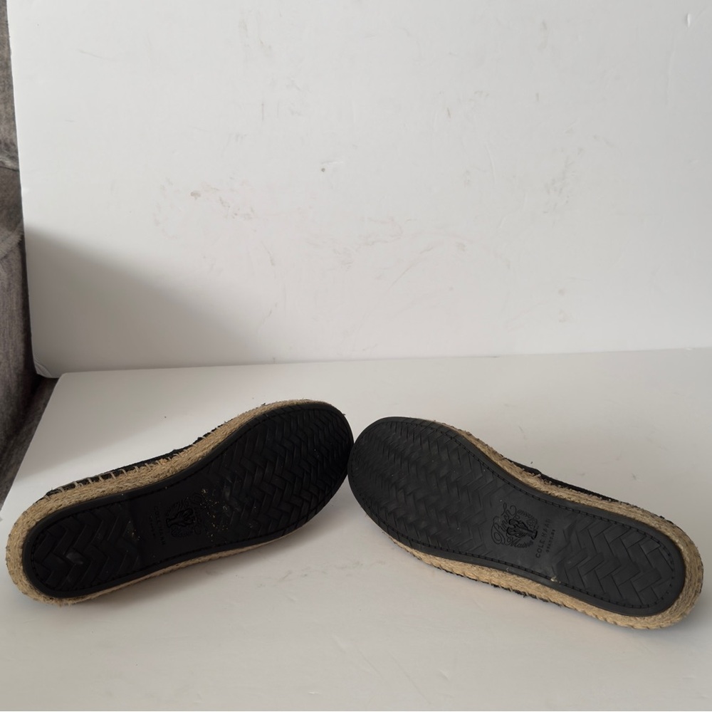 Cole Haan Black Woven Espadrilles - Picture 3 of 6